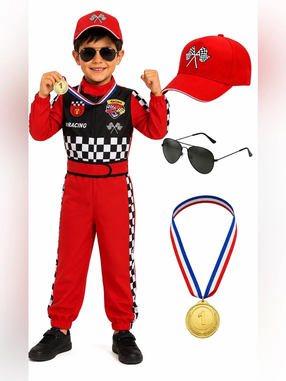 Kids Race Car Driver Costume  - 9-10 yrs